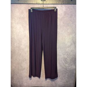 R&M Richards wide leg flowy plum pants 14